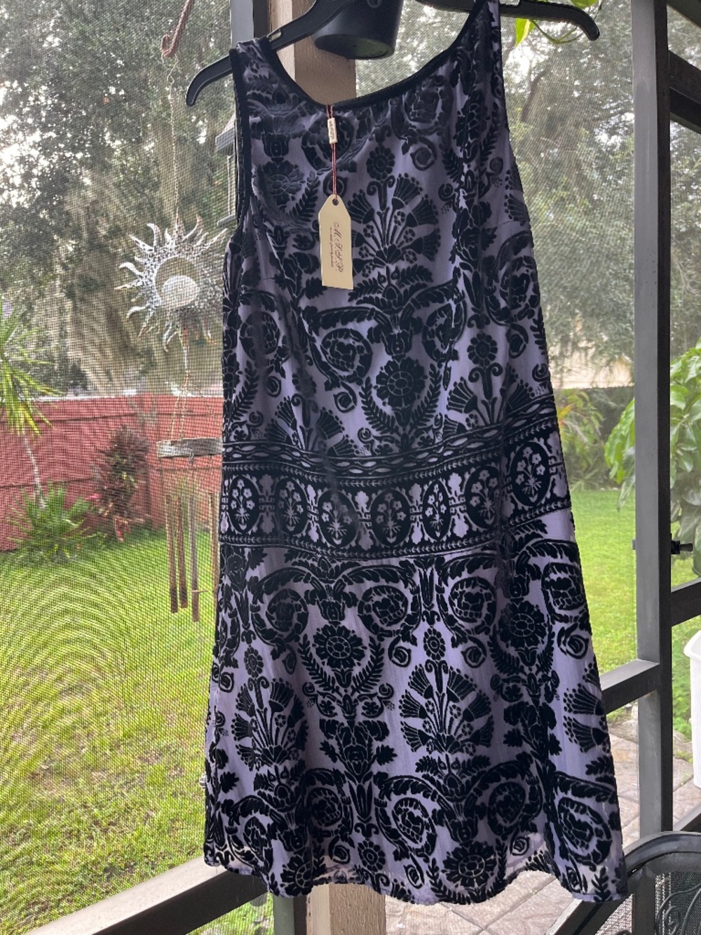 M.S.S.P. (Max Studio Specialty Products) sleeveless burnout velvet dress S